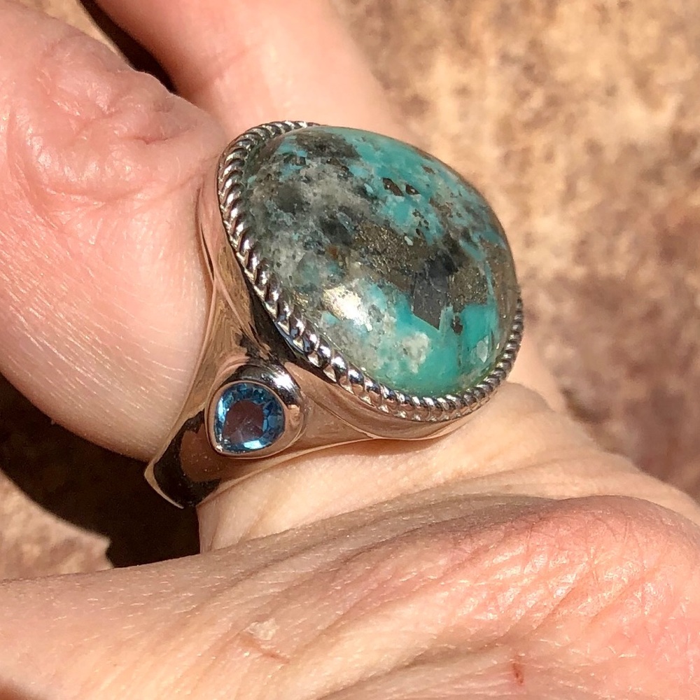 Gem Insider Campo Frio & Topaz Ring size 8 & 9